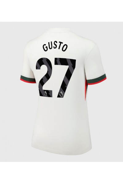 Chelsea Malo Gusto #27 Jalkapallovaatteet Naisten Vieraspaita 2025-26 Lyhythihainen Chelsea Malo Gusto #27 Jalkapallovaatteet Naisten Vieraspaita 2025-26 Lyhythihainen